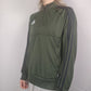 Adidas Green Sweatshirt 1/4 Zip Long Sleeve Boys 13-14 Years