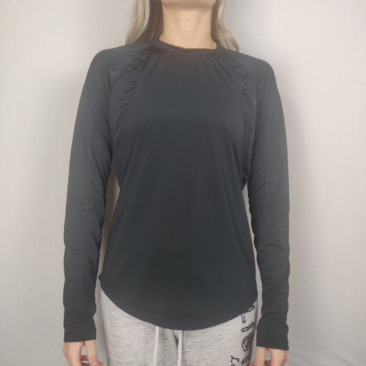 New Balance Black Sweatshirt Crew Neck Long Sleeve Women Size Small