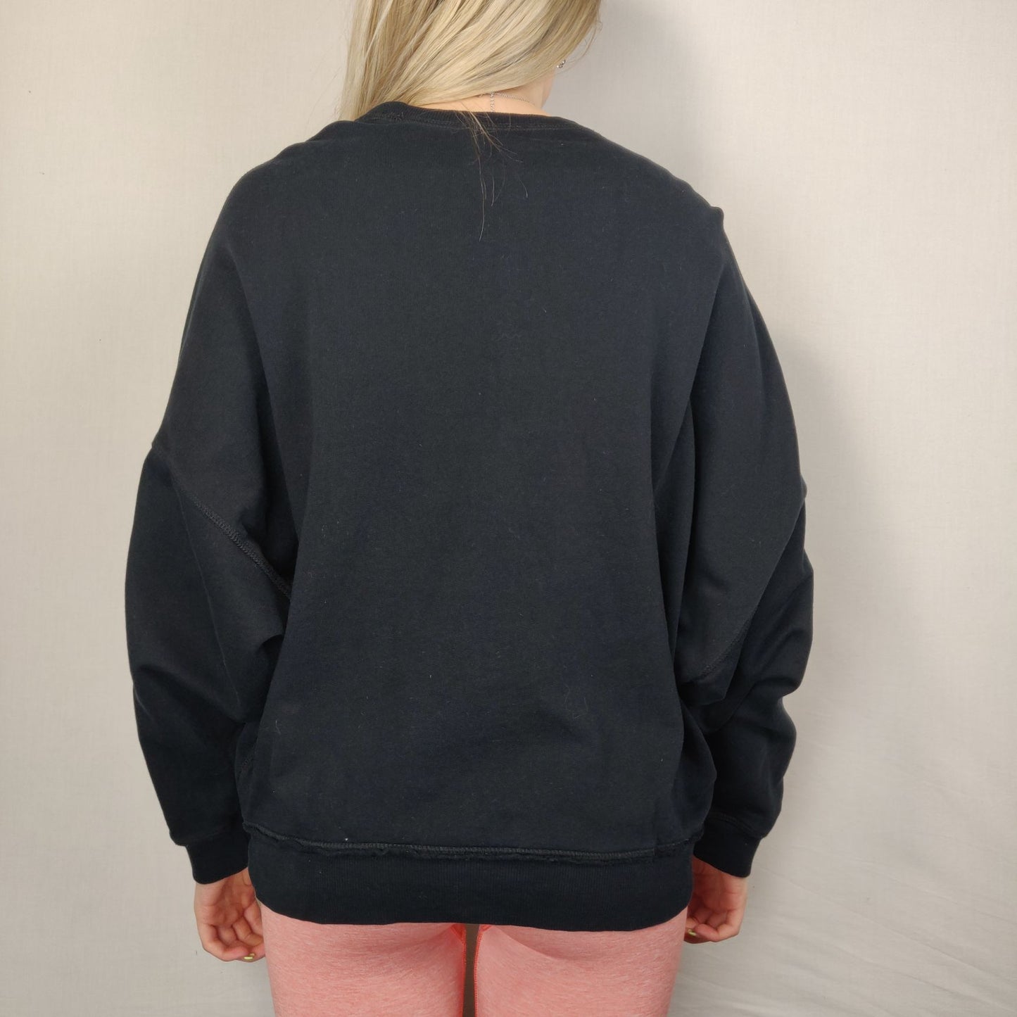 Diesel Black Sweatshirt Pullover Long Sleeve Women Size Medium/Large