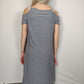 Esmara Grey Long Dress Open Shoulders Women Size Small