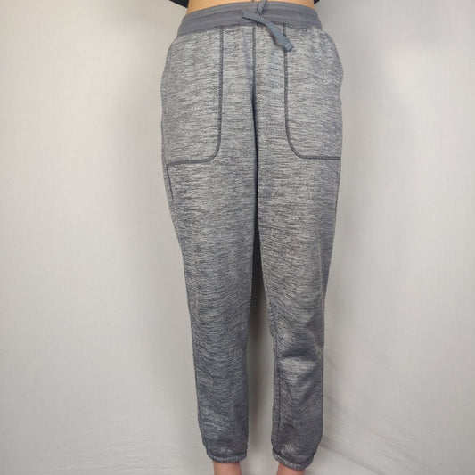 Under Armour Cold Gear Grey Fleece Loose Fit Joggers Sweatpants Girls Size Large