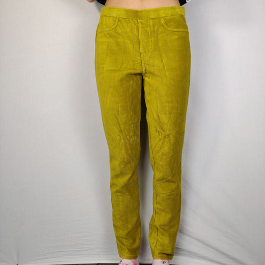 Uniqlo Yellow Strip Pants Women Size Medium
