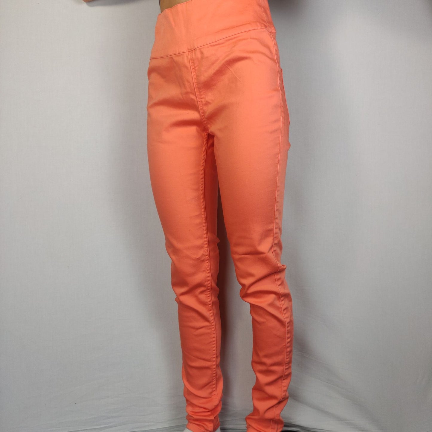Pieces Coral High Waist Trousers Women Size Medium/Large
