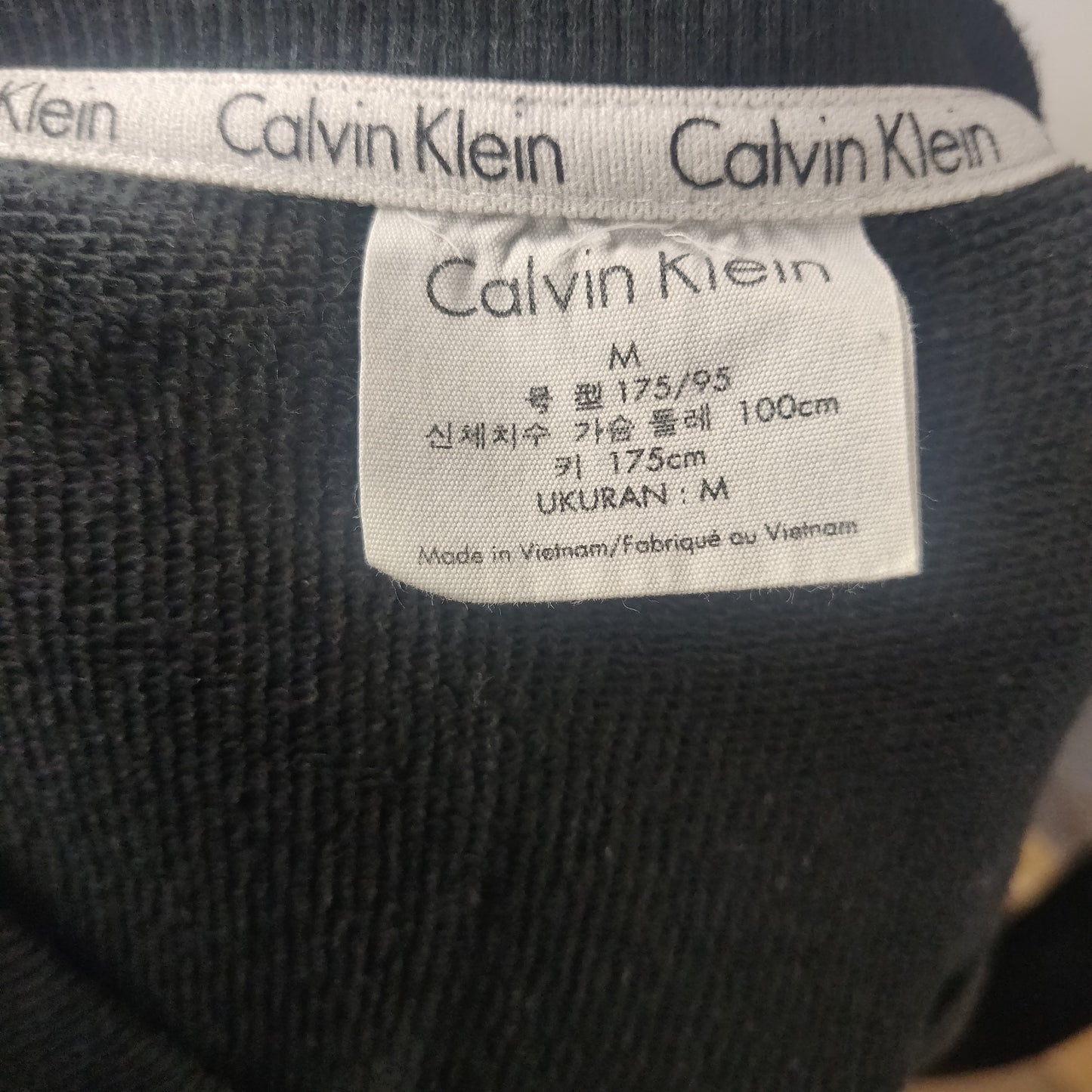 Calvin Klein Black Sweatshirt Men Size Medium