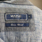 Maine New England Blue Linen Blend Shirt Men Size Medium
