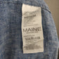 Maine New England Blue Linen Blend Shirt Men Size Medium