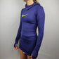 Nike Dri-Fit Purple Training Hoodie Pullover Women Size XS