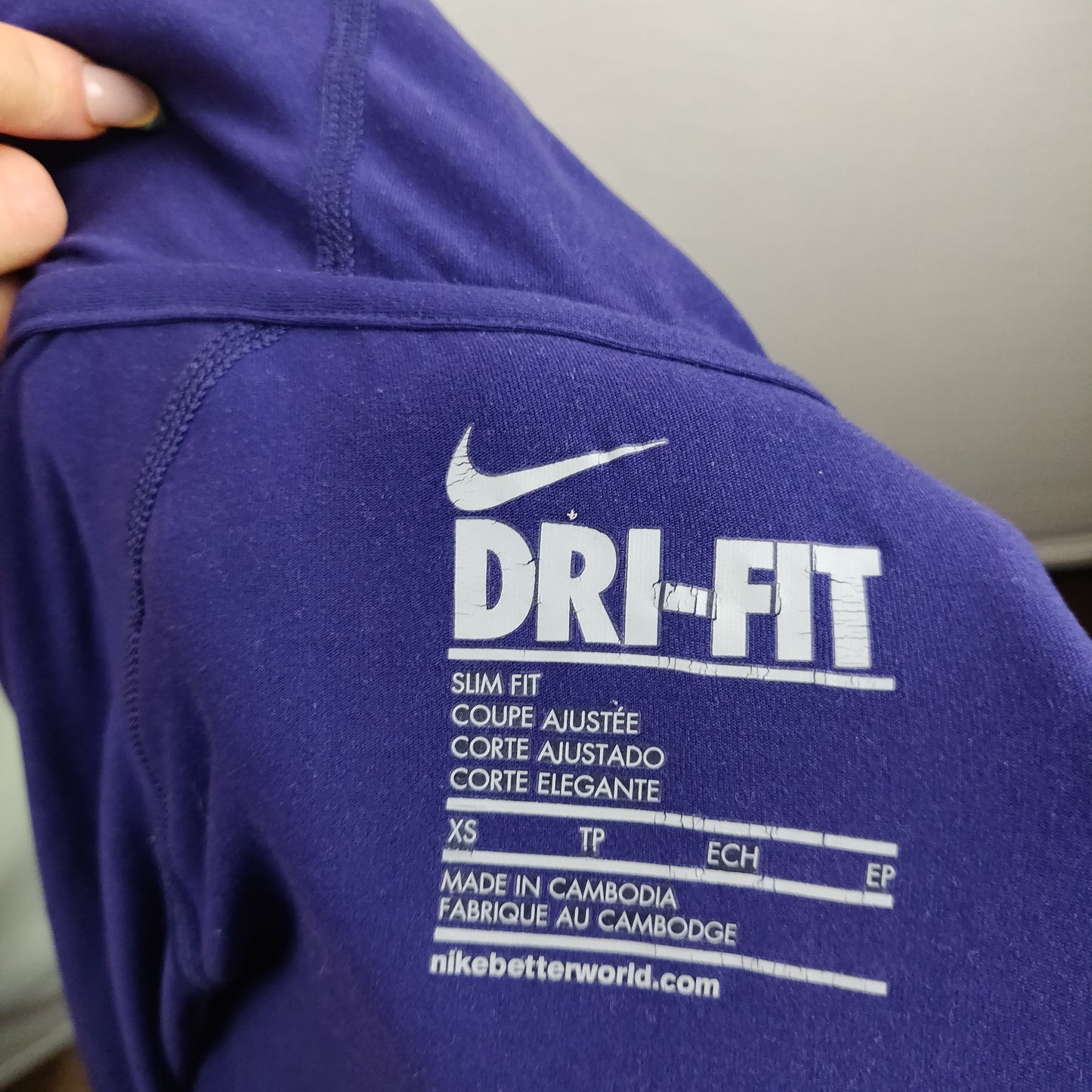 Nike Dri-Fit Purple Training Hoodie Pullover Women Size XS