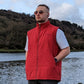 Diadora Italian Vintage Red Gilet Jacket Men Size Large