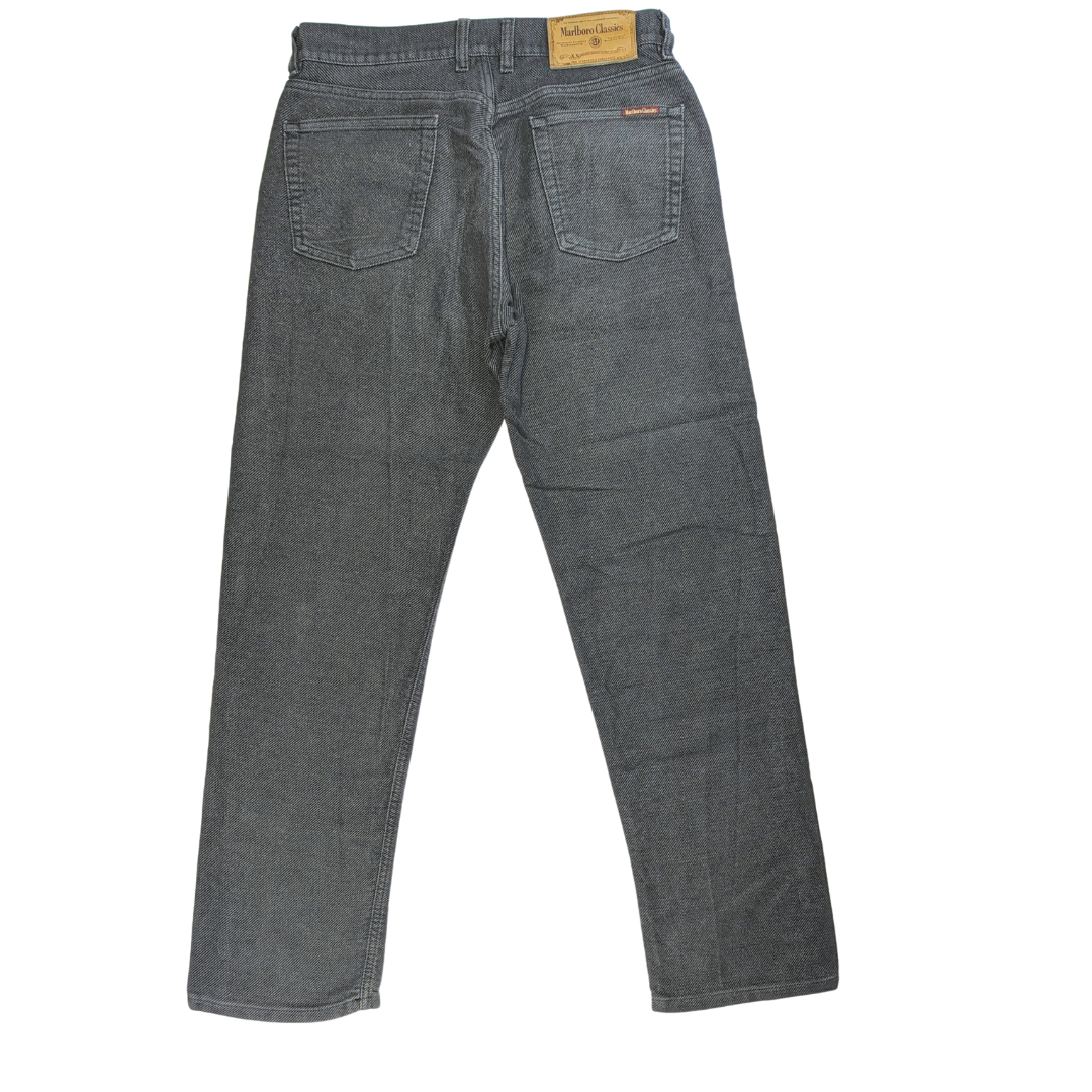 Marlboro Classics Black Straight Fit Jeans Men Size W32/L30