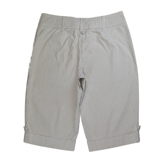 Bianca Grey Striped Bermuda Shorts Men Size Medium