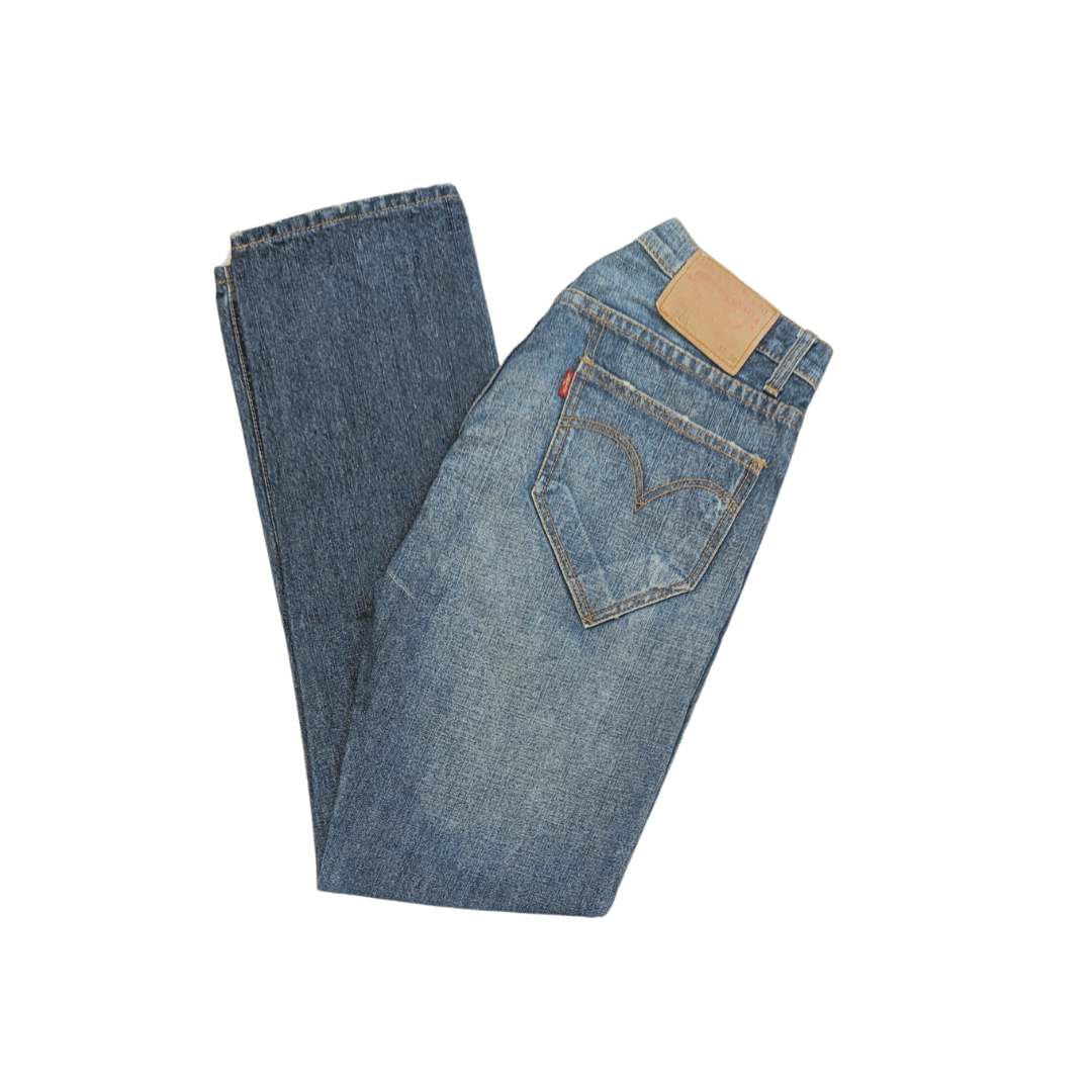 Levi's 505 Blue Straight Fit Jeans Men Size W32/L32